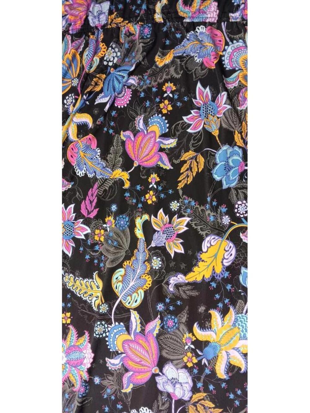 Iman Sleeveless Maxi Dress Womens Size 5XT Black And Bright Floral Vneck... - Picture 6 of 12